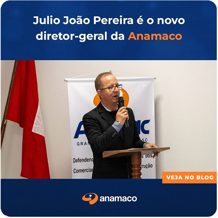 Julio João Pereira é o novo diretor-geral da Anamaco - Trazendo mais de 20 anos de experiência para a associação!