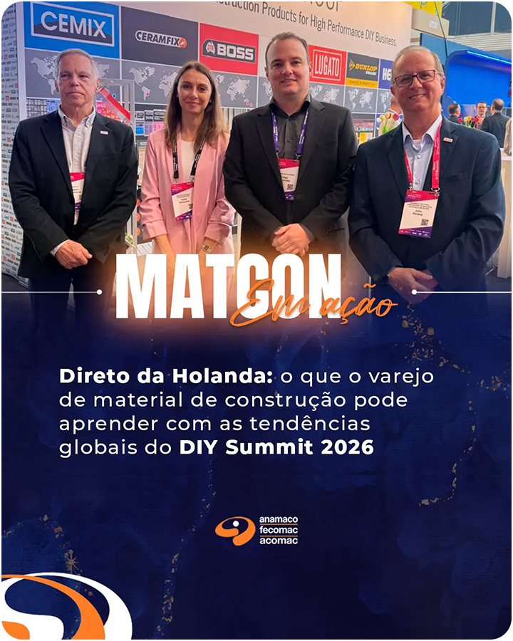 Matcon em Ação no Summit 2026 Direto da Holanda - Varejo de material de construção e as tendências globais do DIY